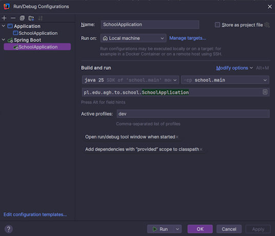 Konfiguracja z pluginem